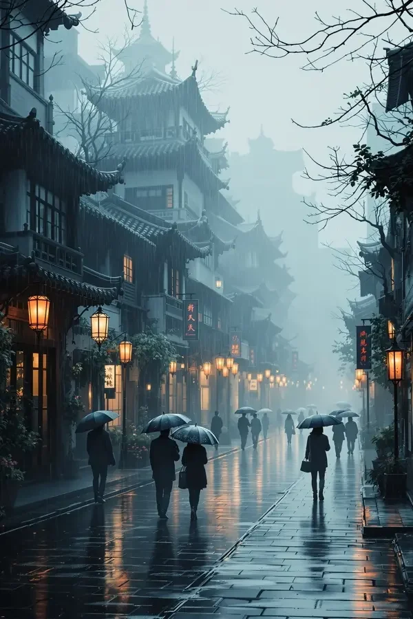古镇的雨 地域人文 古镇的雨 - 地域人文